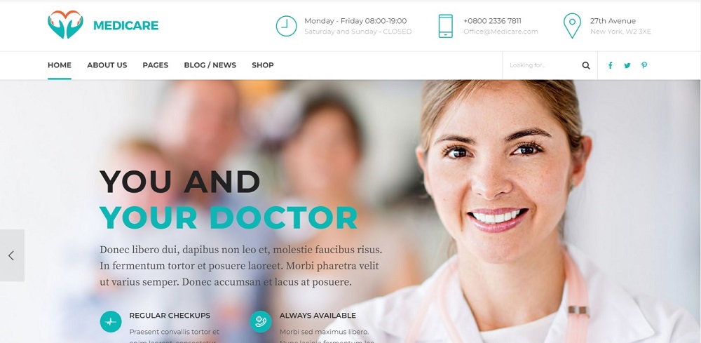 Medical Website Design Ideas