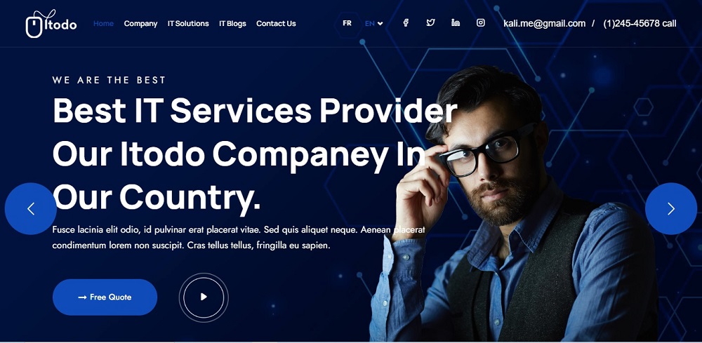 Website Design Idea For IT Company 1 