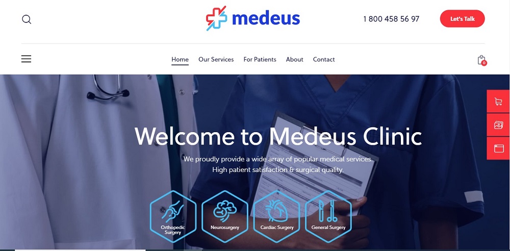 medical website design inspiration