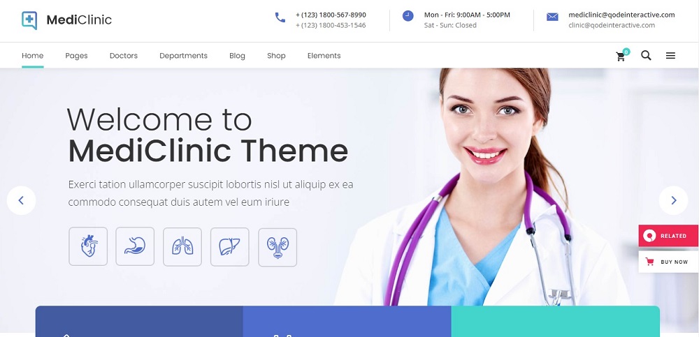 medical website design inspiration