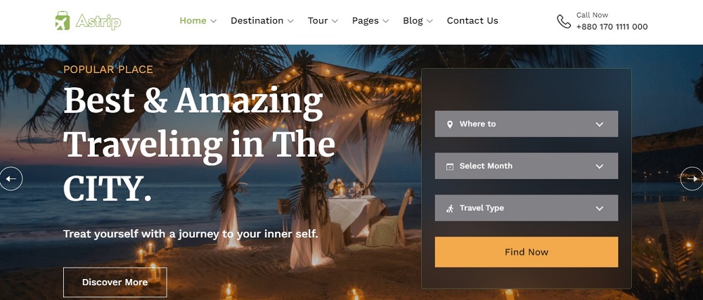 Best 10 Travel Agency Website Design Ideas