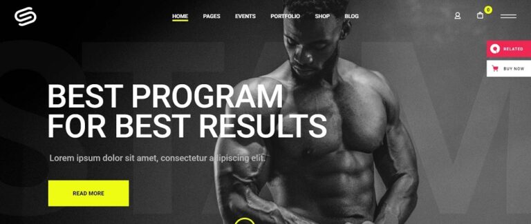 Gym Website Design Ideas