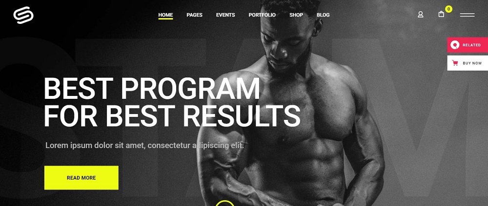 Fitness Website, Fitness Website Design, Gym Website Design
