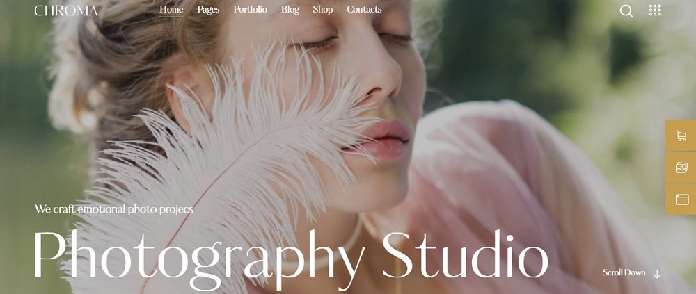 Photography website design Ideas