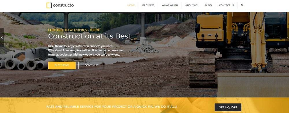 Construction Website Design Ideas