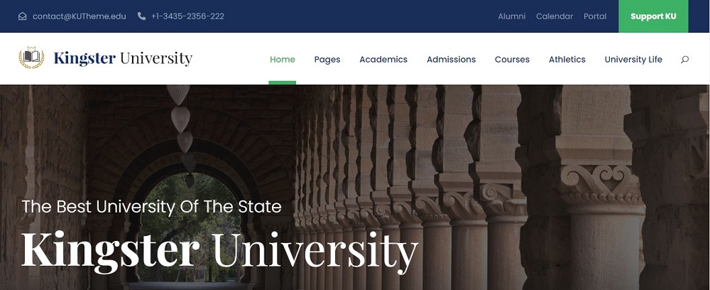University Website Design Ideas