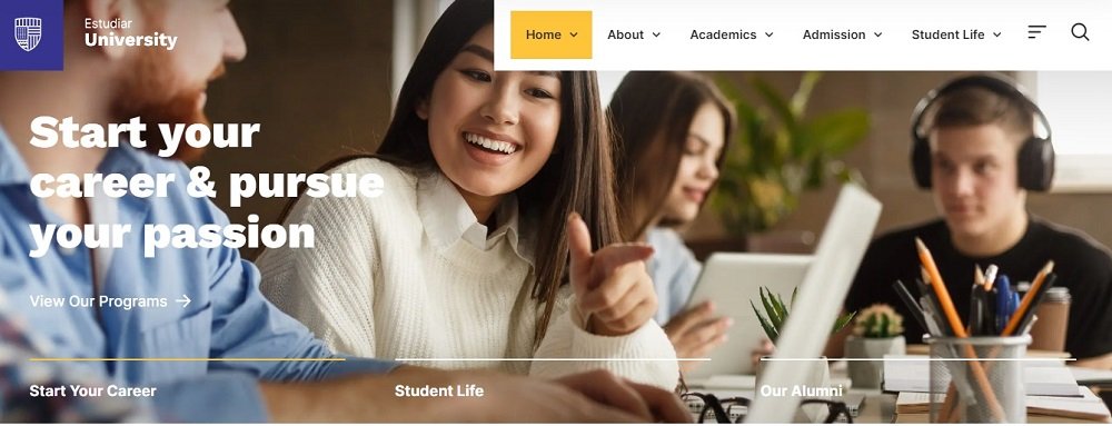 University Website Design Ideas