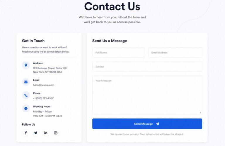 Best Contact Form Practices