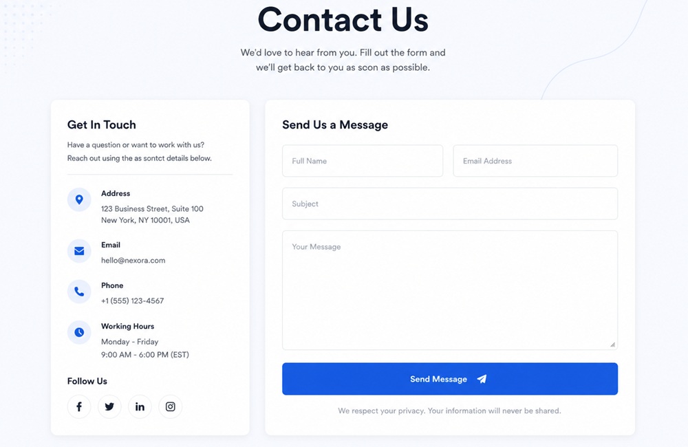 Best Contact Form Practices