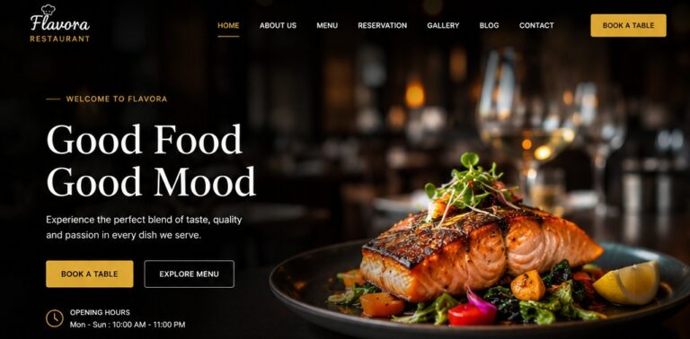 Restaurant Website Design Ideas